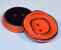 Runder Knopf mit Rillen aus Kunststoff Resin, ca.23mm Ø, von Jim Knopf
