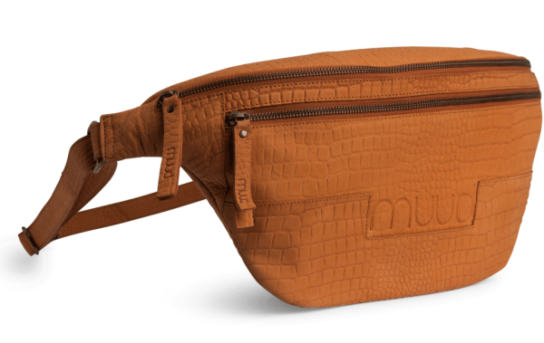 Croco Vegas XL - handmade belt bag by muud