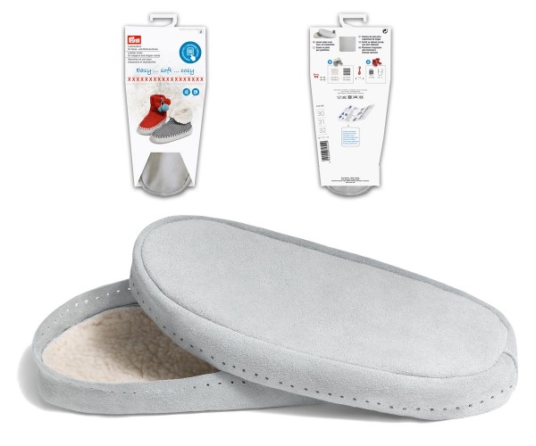 Leather soles for slippers and slippers from PRYM