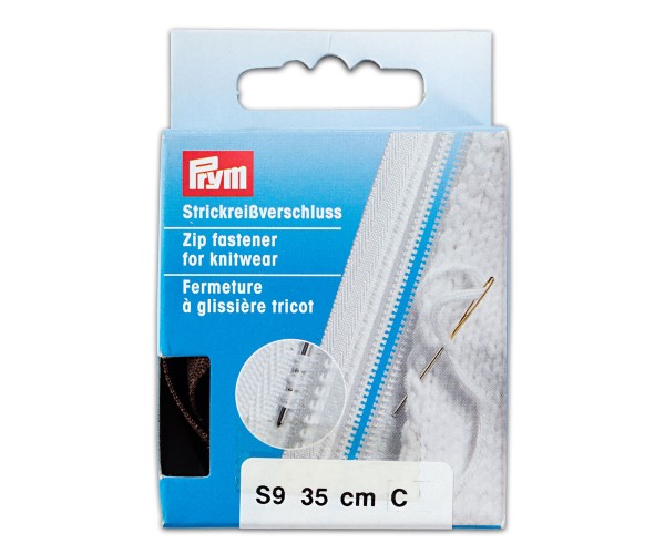 Knitted zipper divisible by PRYM