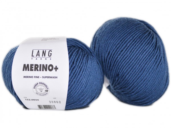 Merino+ Farbe 34 rauchblau