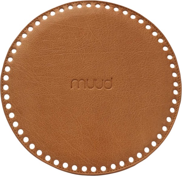 Duff - round bag bottom made of leather by muud
